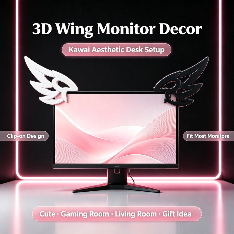 Desk Setup Gifts - Urocze 3D ozdoby w kształcie skrzydeł