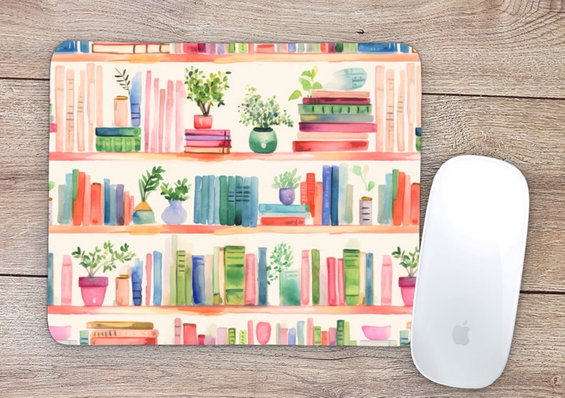 Desk Setup Books - Plant Books Podkładka pod mysz Home