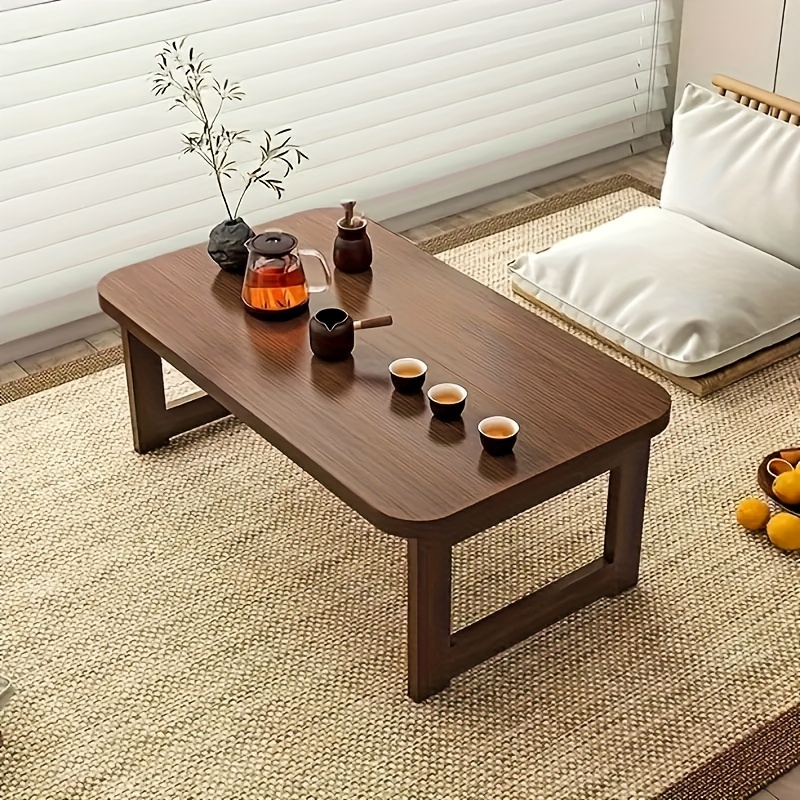 Desk Setup Minimalist - Składany Przenośny Stolik Boczny Bambusowa Płyta
