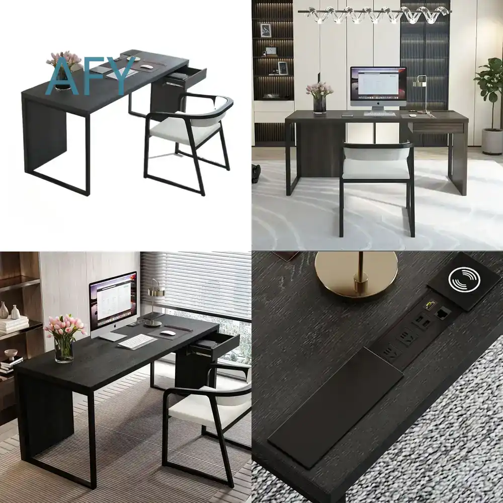 Desk Setup Corner - Biurko narożne na laptopa z regulacją