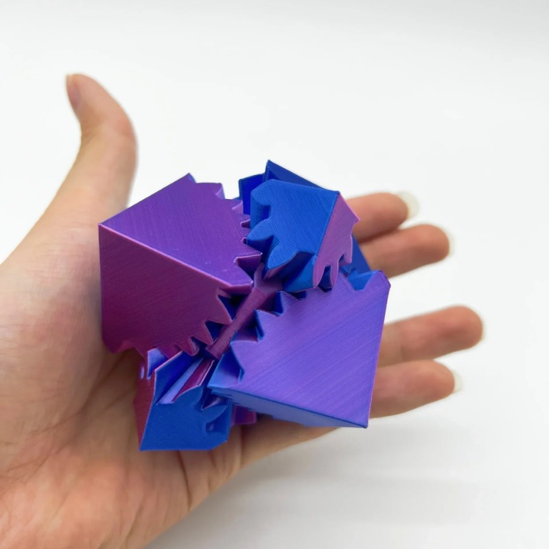 Desk Setup Gear - Dekoracja stołu z nadrukiem 3D Kostka