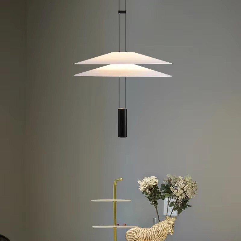Desk Setup Minimalist - Minimalistyczna nowoczesna lampa wisząca okrągła do
