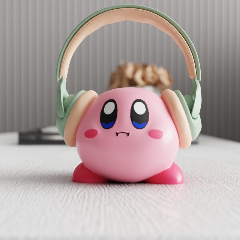 Desk Setup Cute - Stojak na słuchawki MSKA Kirby, urocza