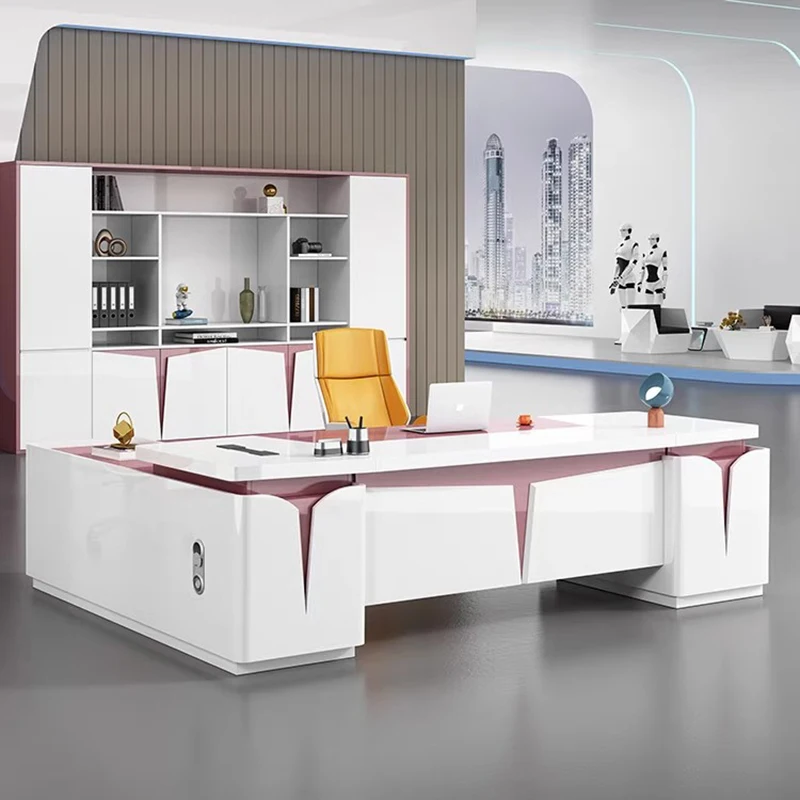 Desk Setup Corner - Meble Biurowe Biurko Aranżacja Akcesoria Prosty