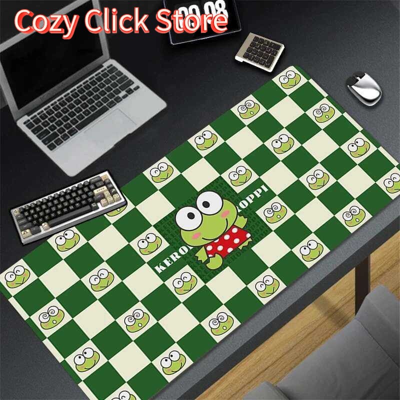 Desk Setup Green - Podkładka pod mysz Kawaii Zielona Żaba