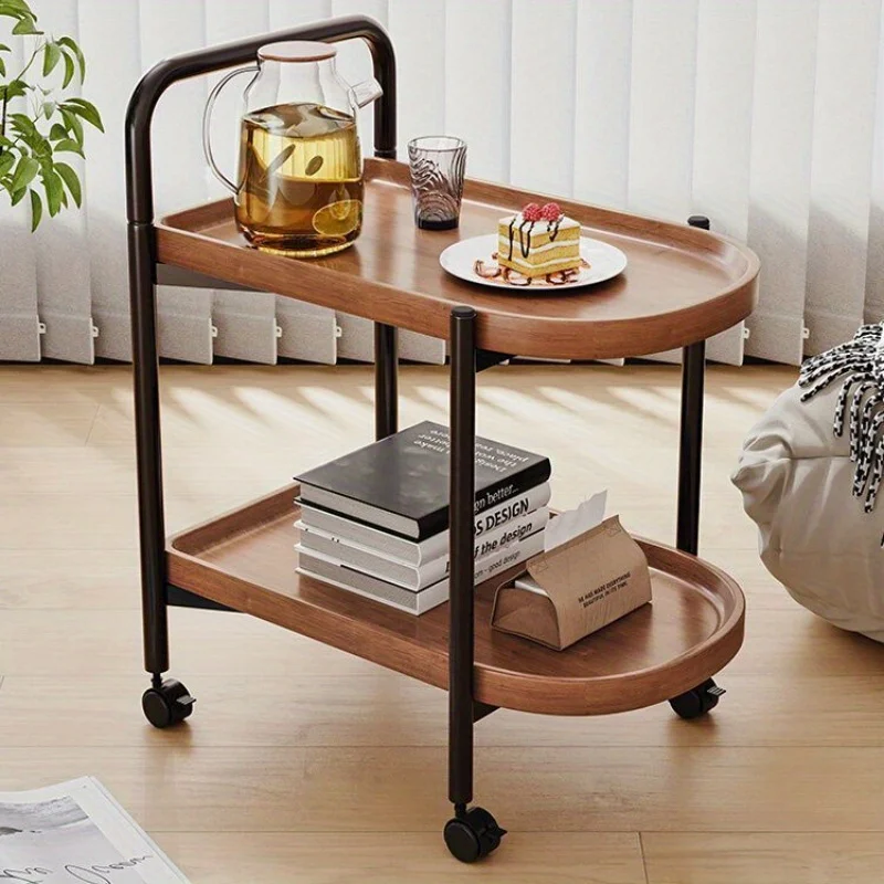 Desk Setup Minimalist - Stolik boczny na kółkach w stylu