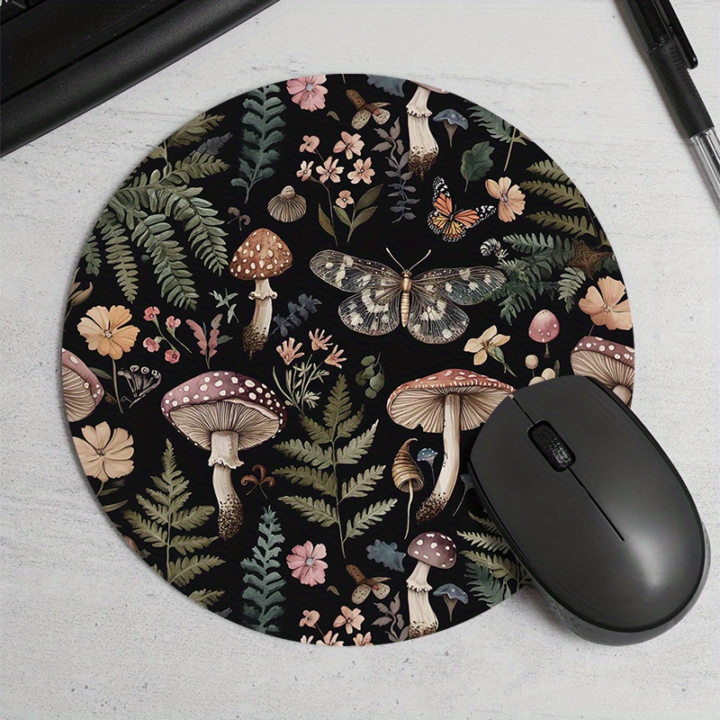 Desk Setup In Office - Okrągła podkładka pod mysz z motywem