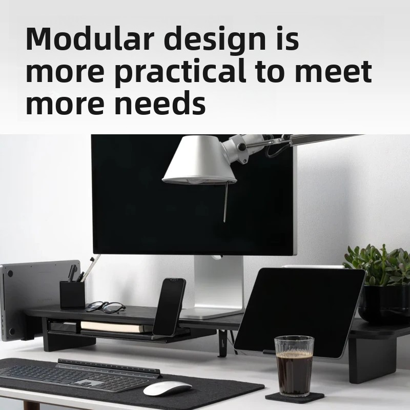 Solidny drewniany stojak pod m – Desk Setup Office recenzja i cena
