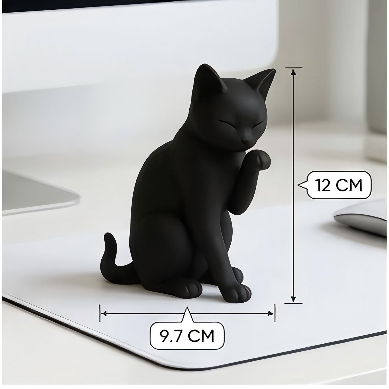 Figurka 3D Minimalistyczna Kot – Desk Setup Workspace recenzja i cena