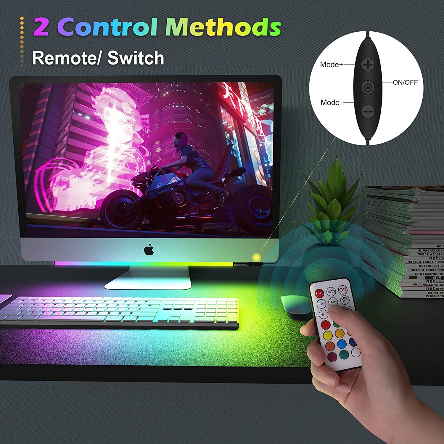 Pod monitorem Listwa świetlna  – Desk Setup Diy recenzja i cena